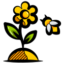 Šťastné děti - lesní školka - ikona - výchova ke ctnostem