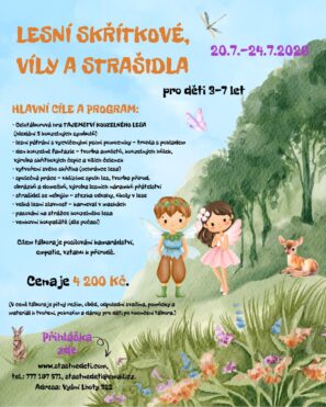 Šťastné děti - tábor 2026 Lesní skřítkové, víly a strašidla