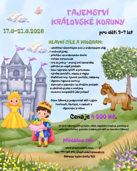 Šťastné děti - tábor 2026 Tajemství královské koruny